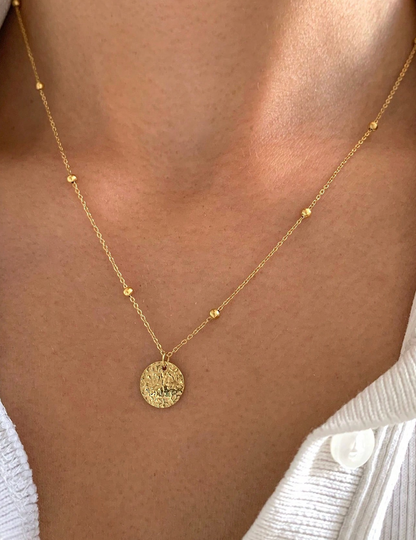 שרשרת מטבע ציפוי 18k